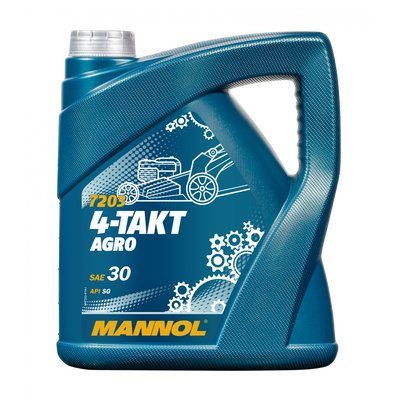 Mannol 7203 4-TAKT Agro SAE30 4L motorolaj
